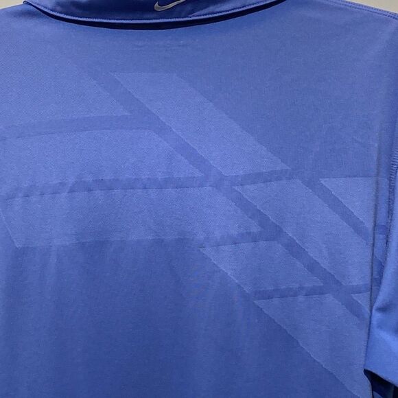 Nike Golf Men's Dri-Fit Short Sleeve Geometric Print Blue Polo Shirt Size M - Picture 7 of 10